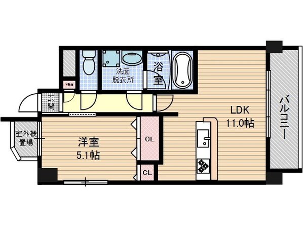 ノーヴァ千里丘の物件間取画像